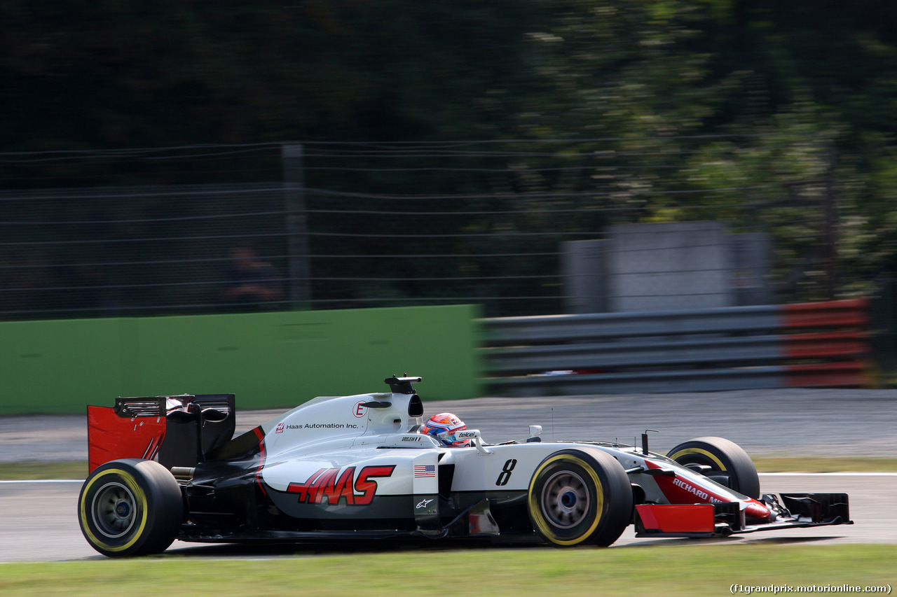 GP ITALIA, 02.09.2016 - Prove Libere 1, Romain Grosjean (FRA) Haas F1 Team VF-16