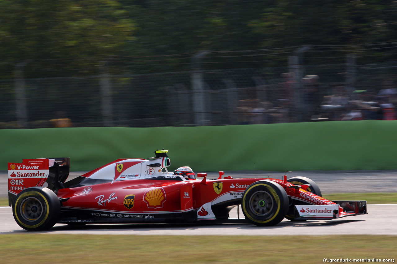 GP ITALIA, 02.09.2016 - Prove Libere 1, Kimi Raikkonen (FIN) Ferrari SF16-H