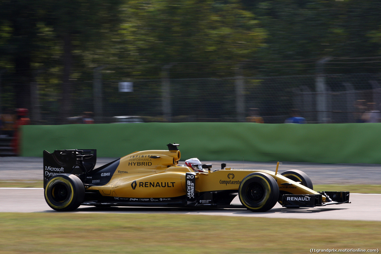 GP ITALIA, 02.09.2016 - Prove Libere 1, Kevin Magnussen (DEN) Renault Sport F1 Team RS16