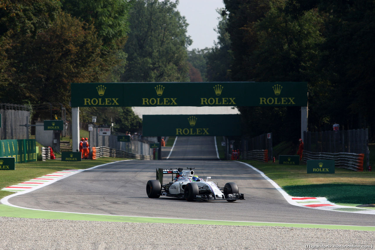 GP ITALIA, 02.09.2016 - Prove Libere 1, Felipe Massa (BRA) Williams FW38