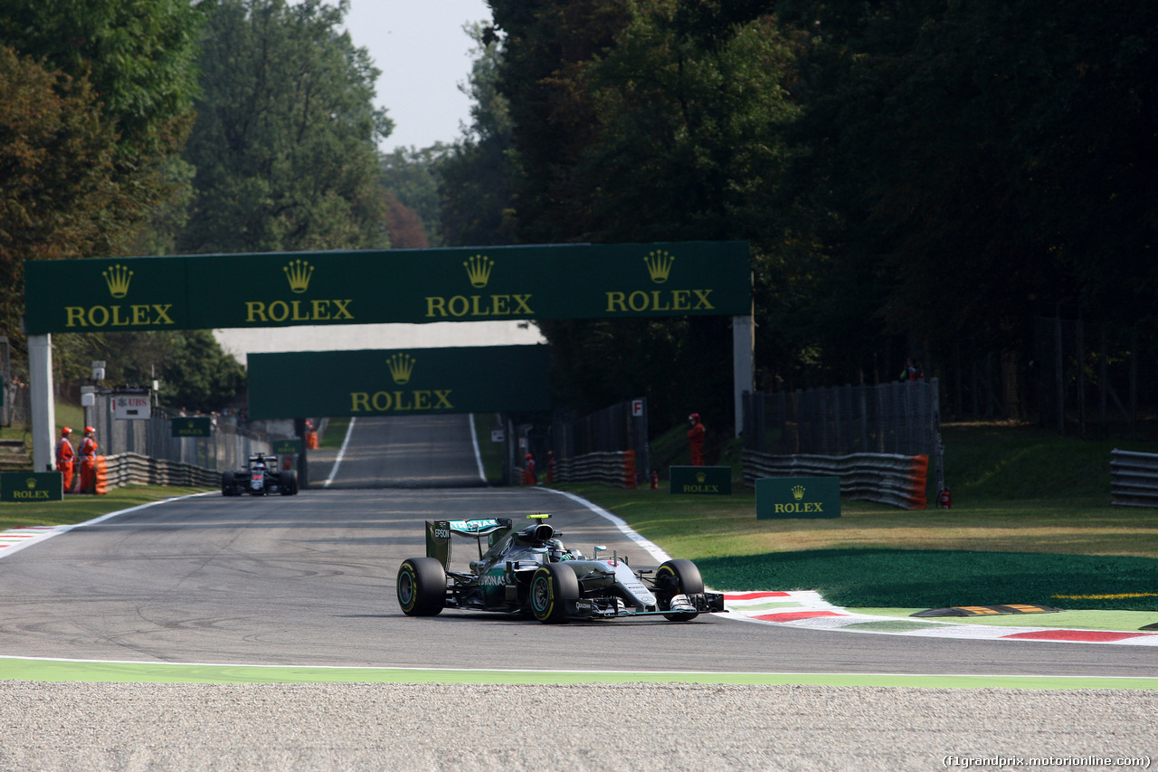 GP ITALIA, 02.09.2016 - Prove Libere 1, Nico Rosberg (GER) Mercedes AMG F1 W07 Hybrid