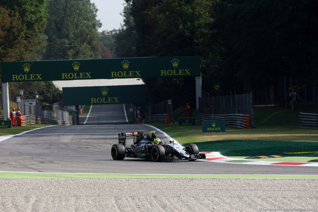 GP ITALIA, 02.09.2016 - Prove Libere 1, Sergio Perez (MEX) Sahara Force India F1 VJM09