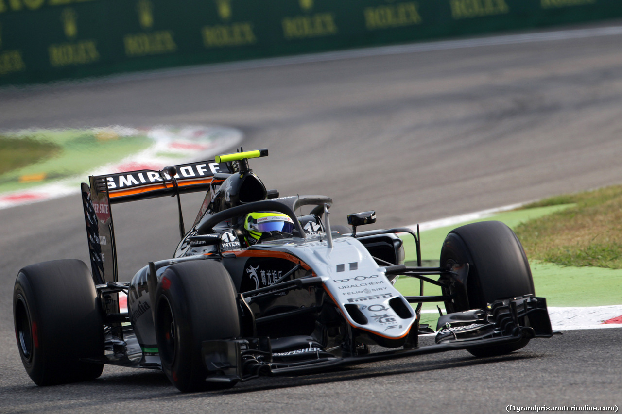 GP ITALIA, 02.09.2016 - Prove Libere 1, Sergio Perez (MEX) Sahara Force India F1 VJM09