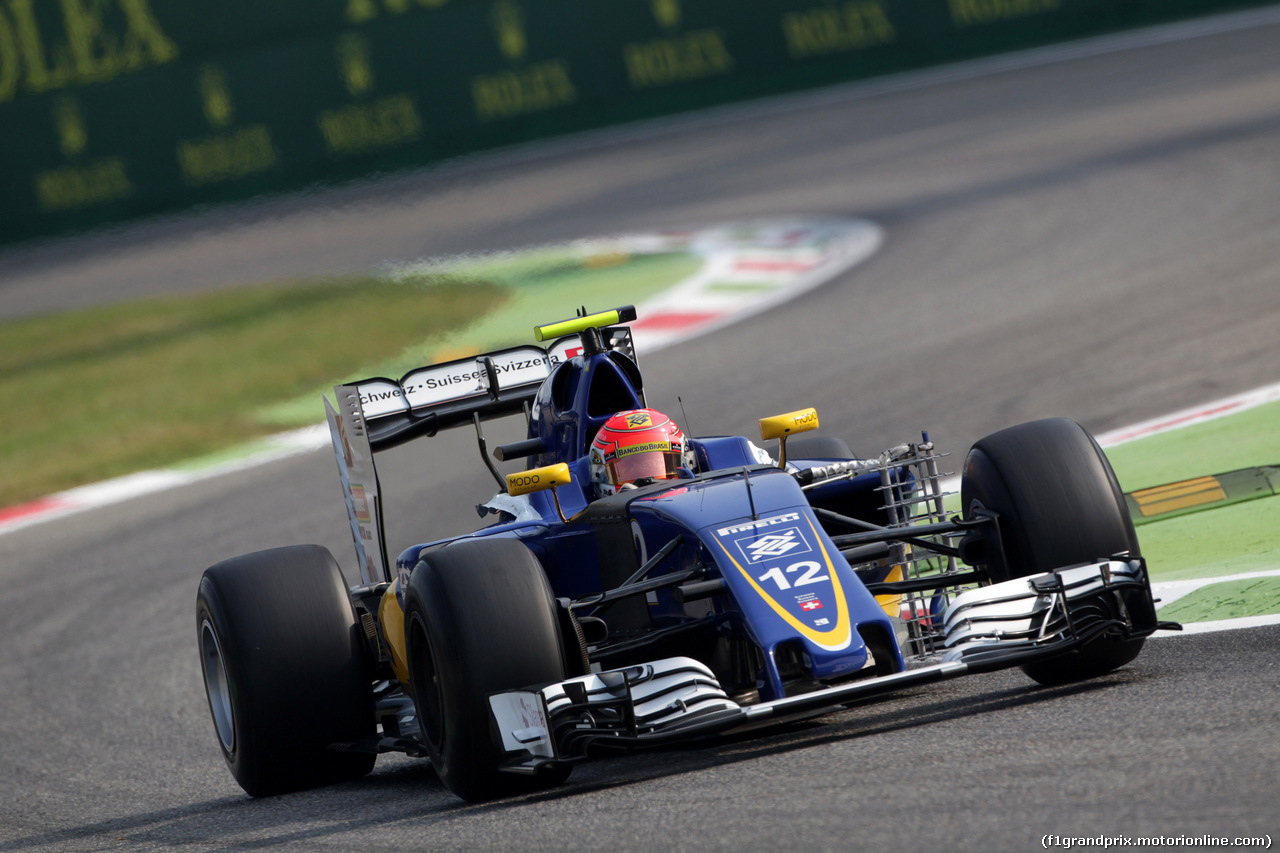 GP ITALIA, 02.09.2016 - Prove Libere 1, Felipe Nasr (BRA) Sauber C34