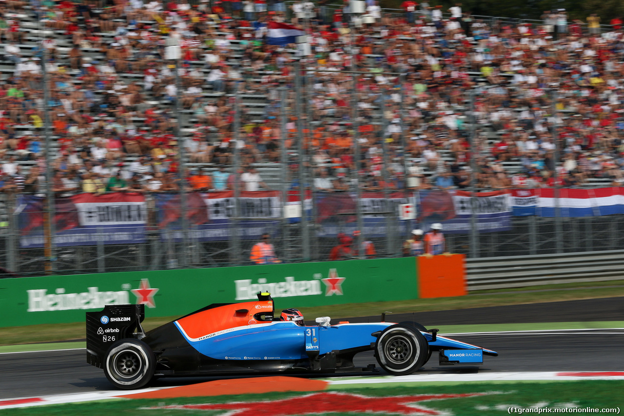 GP ITALIA, 02.09.2016 - Prove Libere 1, Esteban Ocon (FRA) Manor Racing MRT05