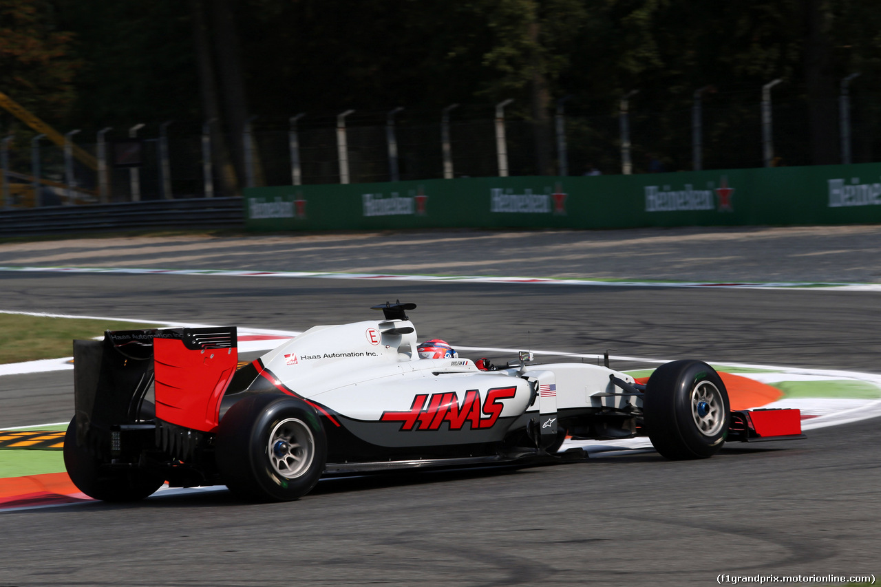 GP ITALIA, 02.09.2016 - Prove Libere 1, Romain Grosjean (FRA) Haas F1 Team VF-16