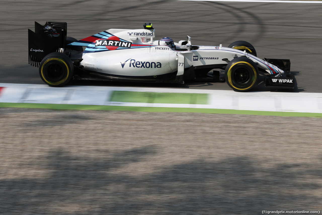 GP ITALIA, 02.09.2016 - Prove Libere 1, Valtteri Bottas (FIN) Williams FW38