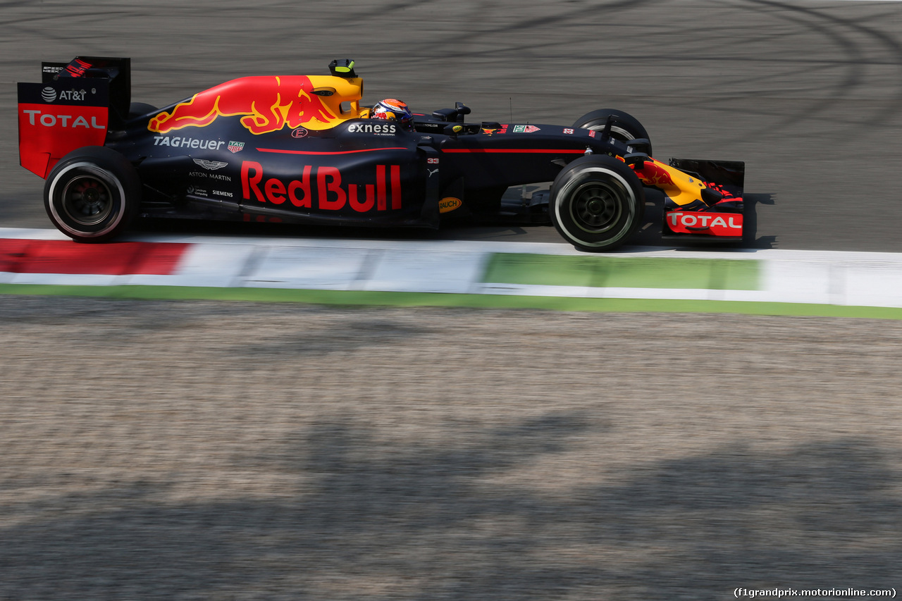 GP ITALIA, 02.09.2016 - Prove Libere 1, Max Verstappen (NED) Red Bull Racing RB12