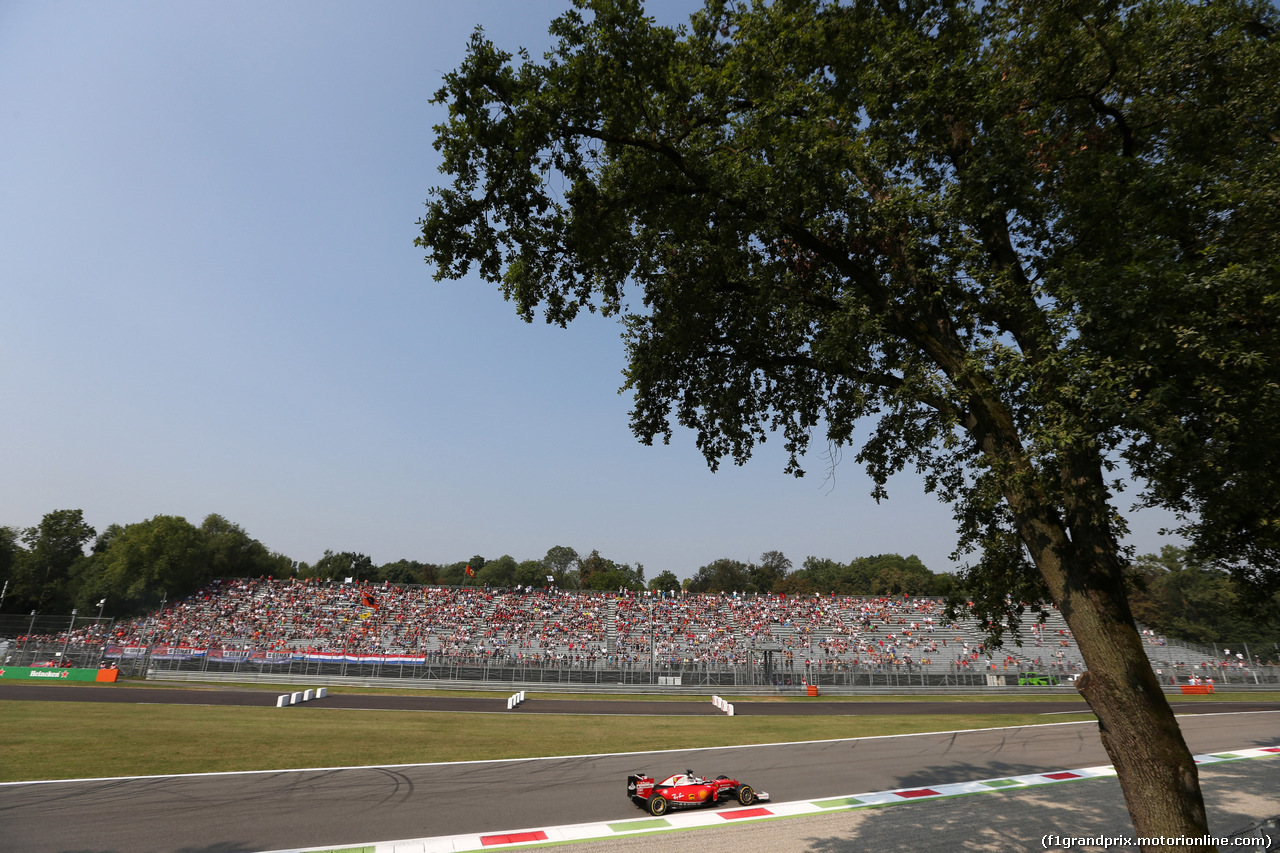 GP ITALIA, 02.09.2016 - Prove Libere 1, Sebastian Vettel (GER) Ferrari SF16-H