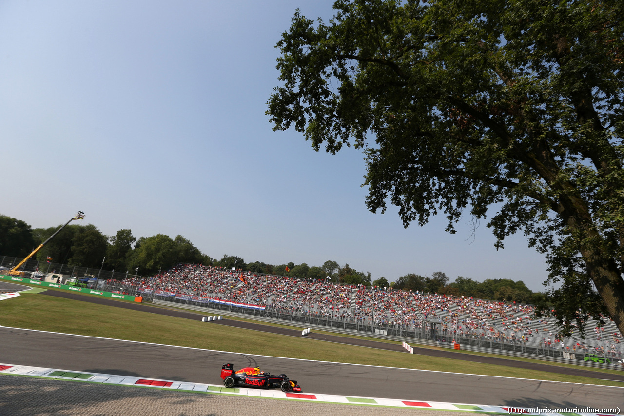 GP ITALIA, 02.09.2016 - Prove Libere 1, Max Verstappen (NED) Red Bull Racing RB12