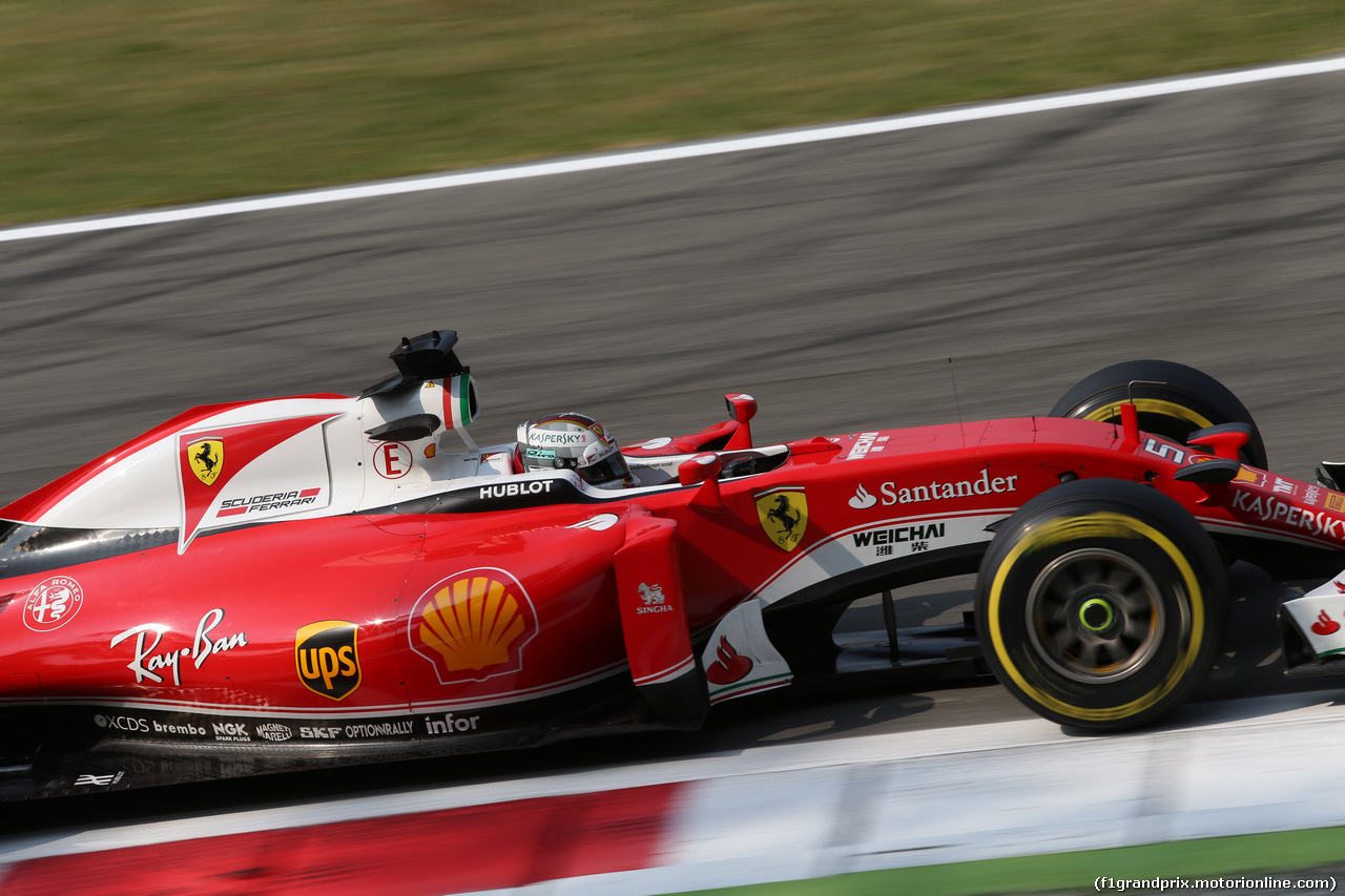 GP ITALIA, 02.09.2016 - Prove Libere 1, Sebastian Vettel (GER) Ferrari SF16-H