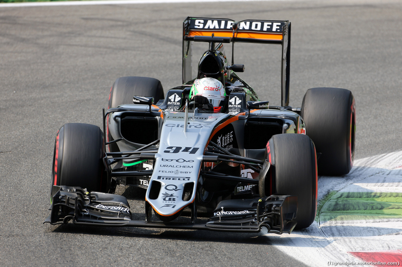 GP ITALIA, 02.09.2016 - Prove Libere 1, Alfonso Celis (MEX) Test Driver, Sahara Force India Team