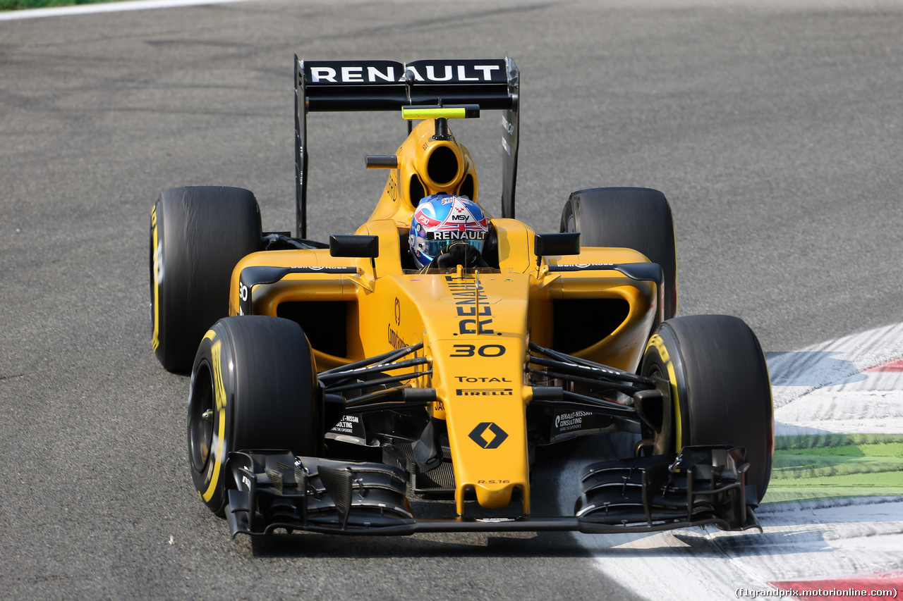 GP ITALIA, 02.09.2016 - Prove Libere 1, Jolyon Palmer (GBR) Renault Sport F1 Team RS16