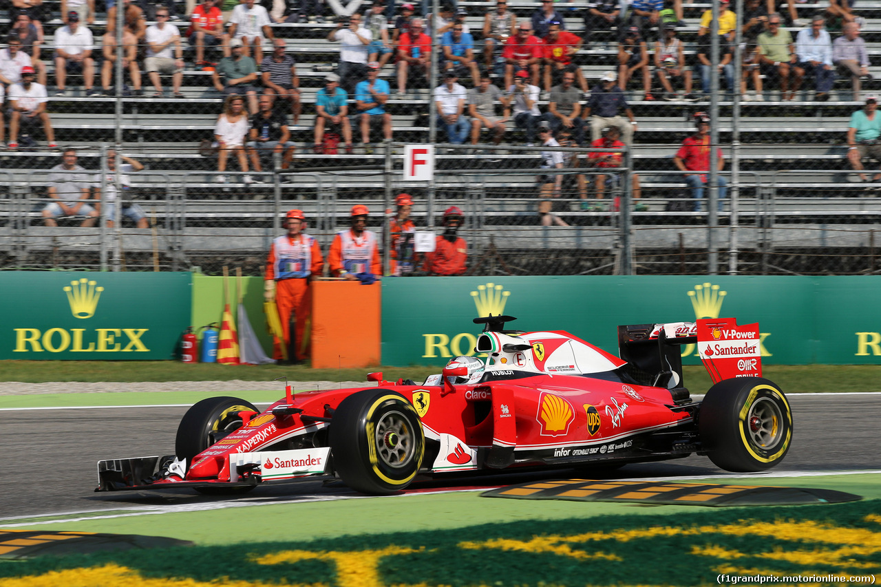 GP ITALIA, 02.09.2016 - Prove Libere 1, Sebastian Vettel (GER) Ferrari SF16-H