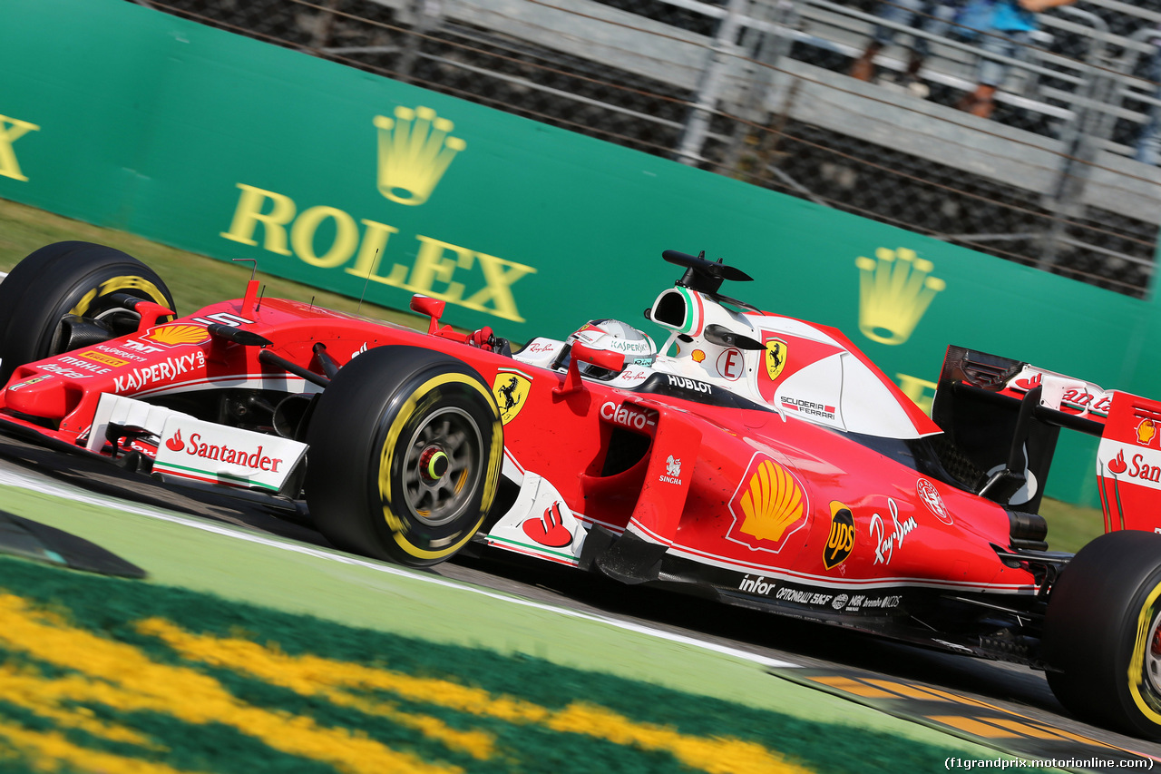 GP ITALIA, 02.09.2016 - Prove Libere 1, Sebastian Vettel (GER) Ferrari SF16-H