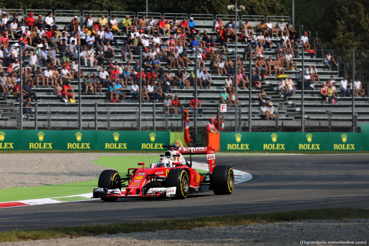 GP ITALIA, 02.09.2016 - Prove Libere 2, Sebastian Vettel (GER) Ferrari SF16-H