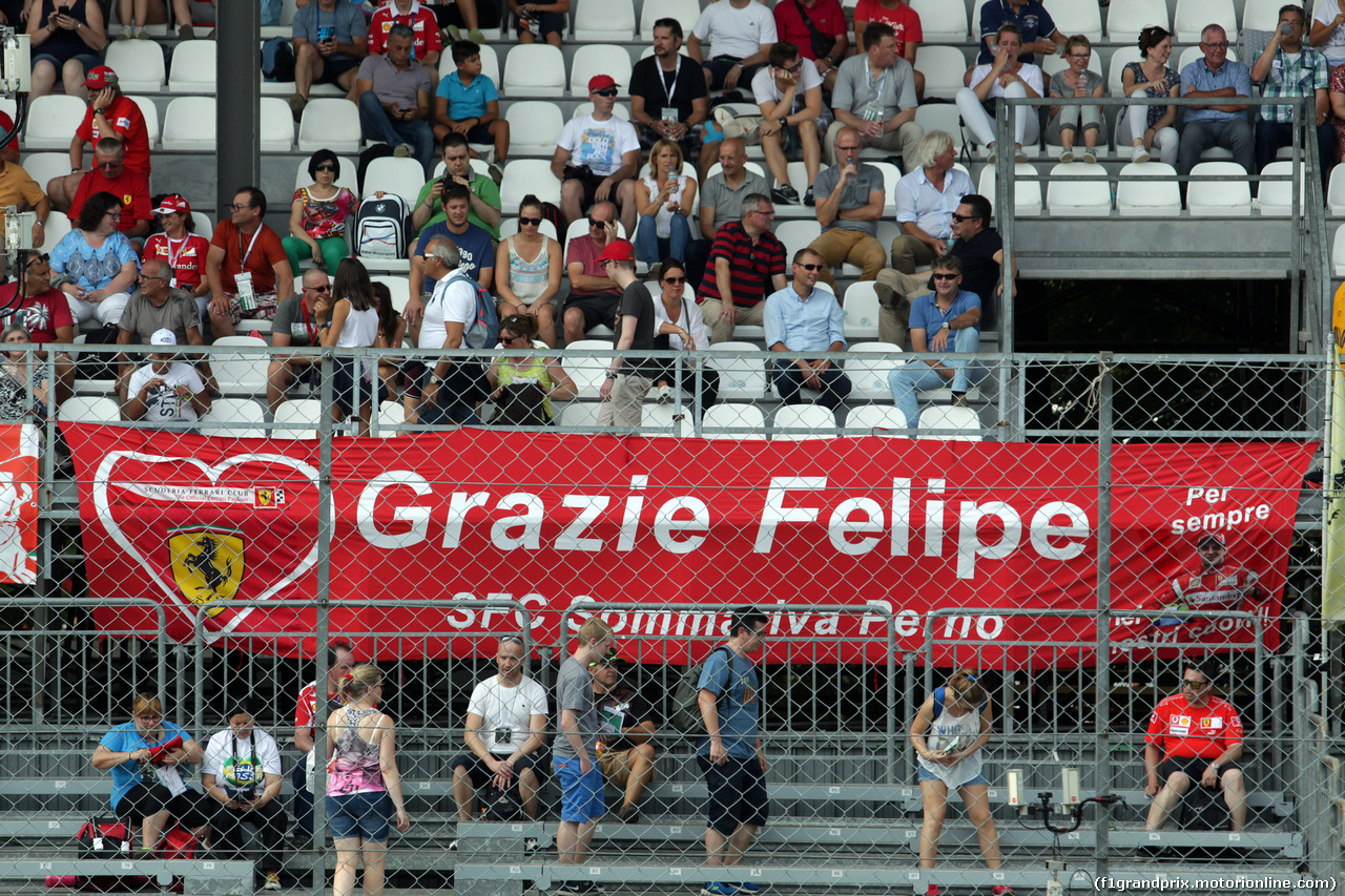 GP ITALIA, 02.09.2016 - Prove Libere 2, Felipe Massa (BRA) fans.