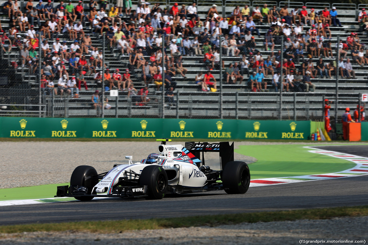 GP ITALIA, 02.09.2016 - Prove Libere 1, Valtteri Bottas (FIN) Williams FW38