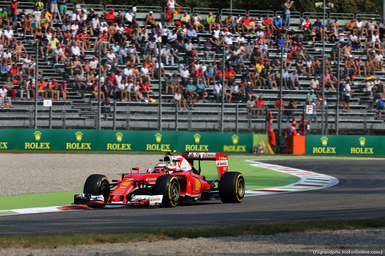 GP ITALIA, 02.09.2016 - Prove Libere 1, Kimi Raikkonen (FIN) Ferrari SF16-H