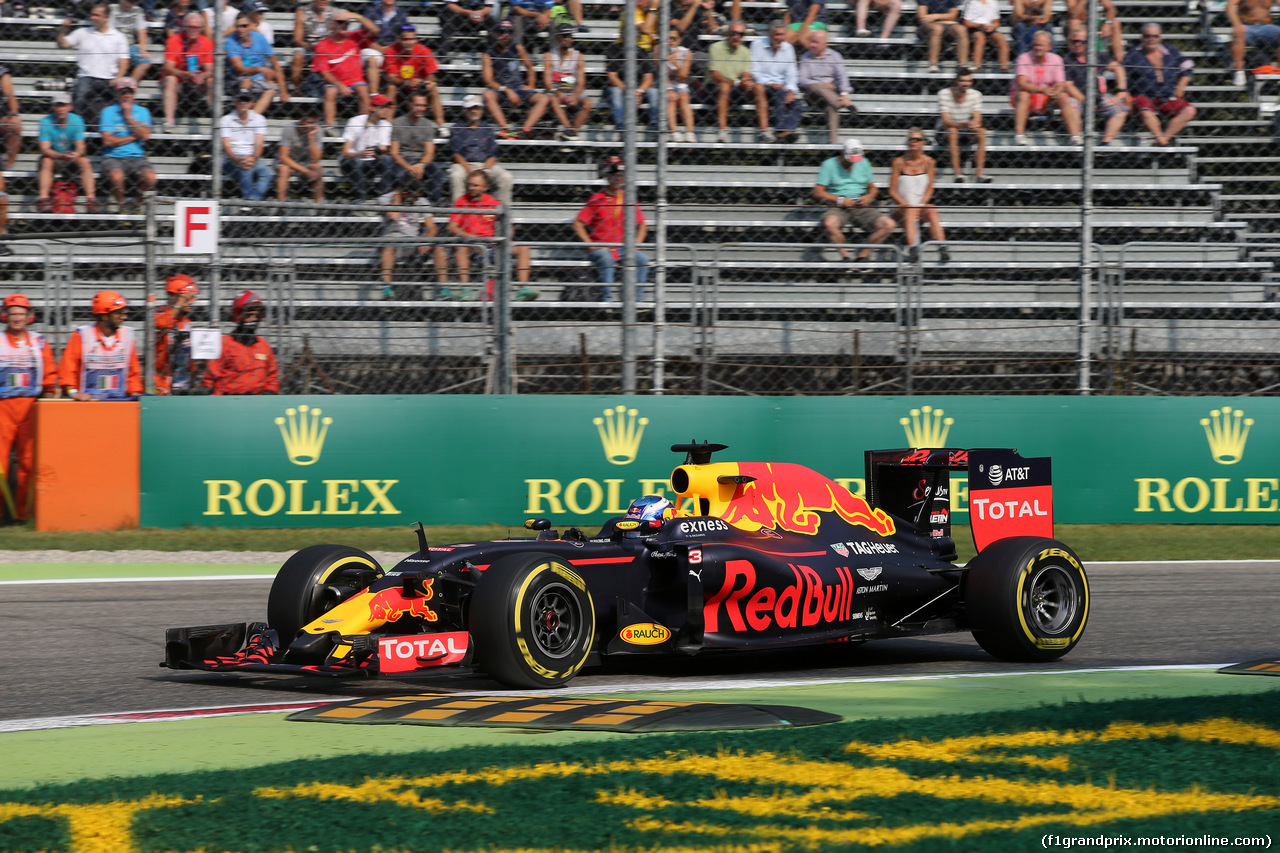 GP ITALIA, 02.09.2016 - Prove Libere 1, Daniel Ricciardo (AUS) Red Bull Racing RB12