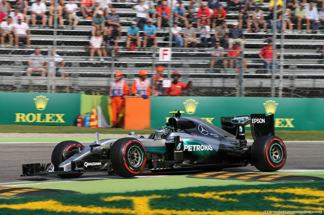 GP ITALIA, 02.09.2016 - Prove Libere 1, Nico Rosberg (GER) Mercedes AMG F1 W07 Hybrid