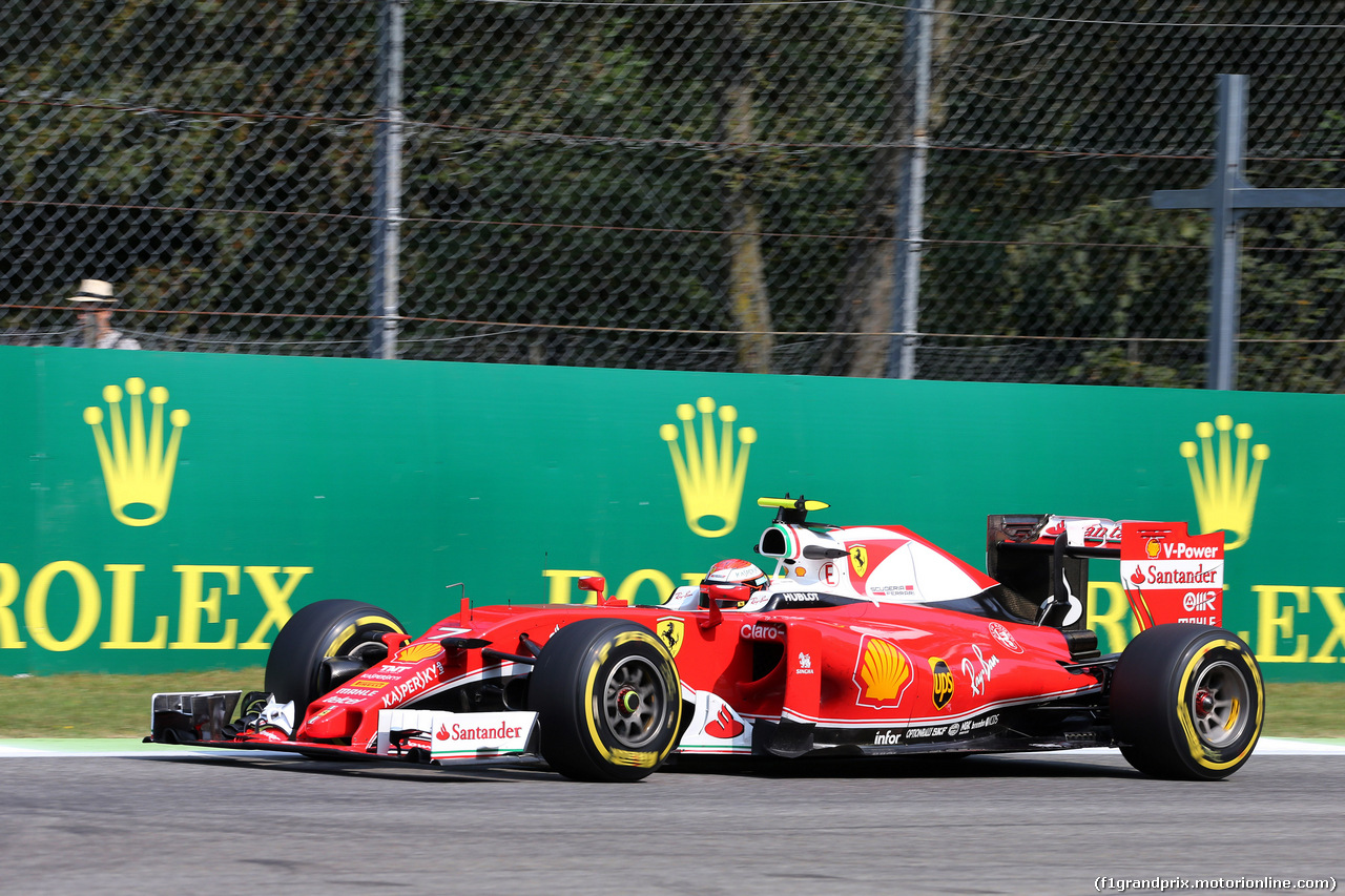 GP ITALIA, 02.09.2016 - Prove Libere 1, Kimi Raikkonen (FIN) Ferrari SF16-H