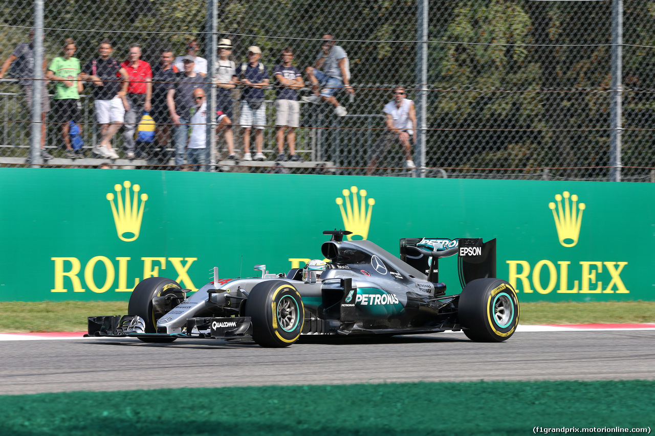 GP ITALIA, 02.09.2016 - Prove Libere 1, Lewis Hamilton (GBR) Mercedes AMG F1 W07 Hybrid