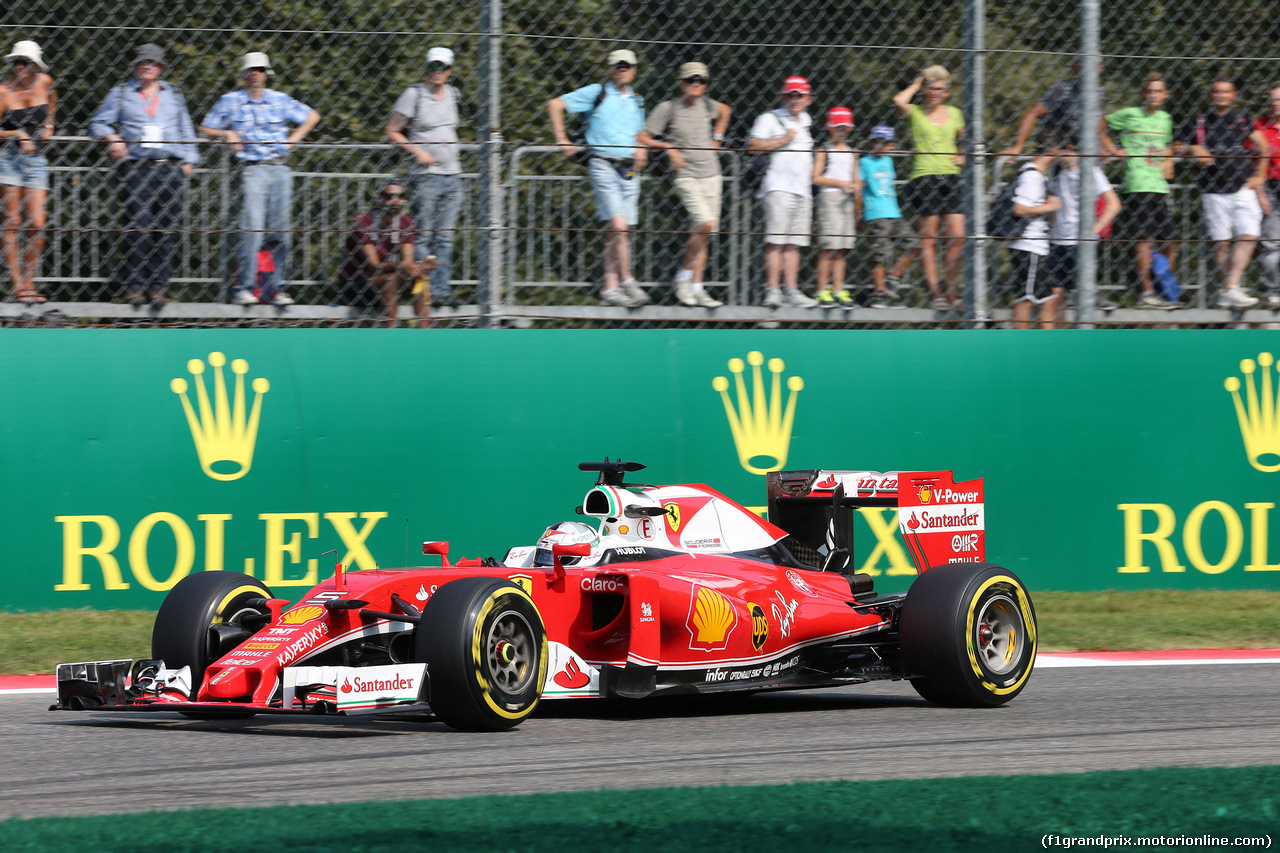 GP ITALIA, 02.09.2016 - Prove Libere 1, Sebastian Vettel (GER) Ferrari SF16-H