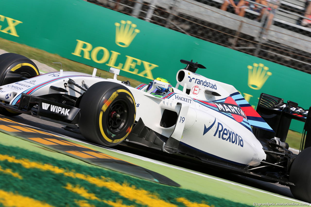 GP ITALIA, 02.09.2016 - Prove Libere 1, Felipe Massa (BRA) Williams FW38