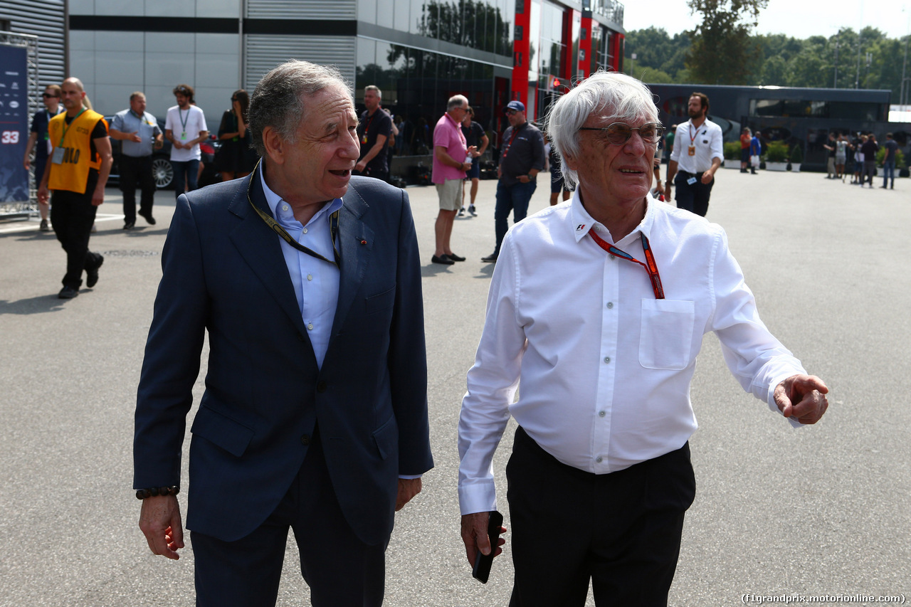 GP ITALIA, 02.09.2016 - Prove Libere 2, Jean Todt (FRA), President FIA e Bernie Ecclestone (GBR), President e CEO of FOM