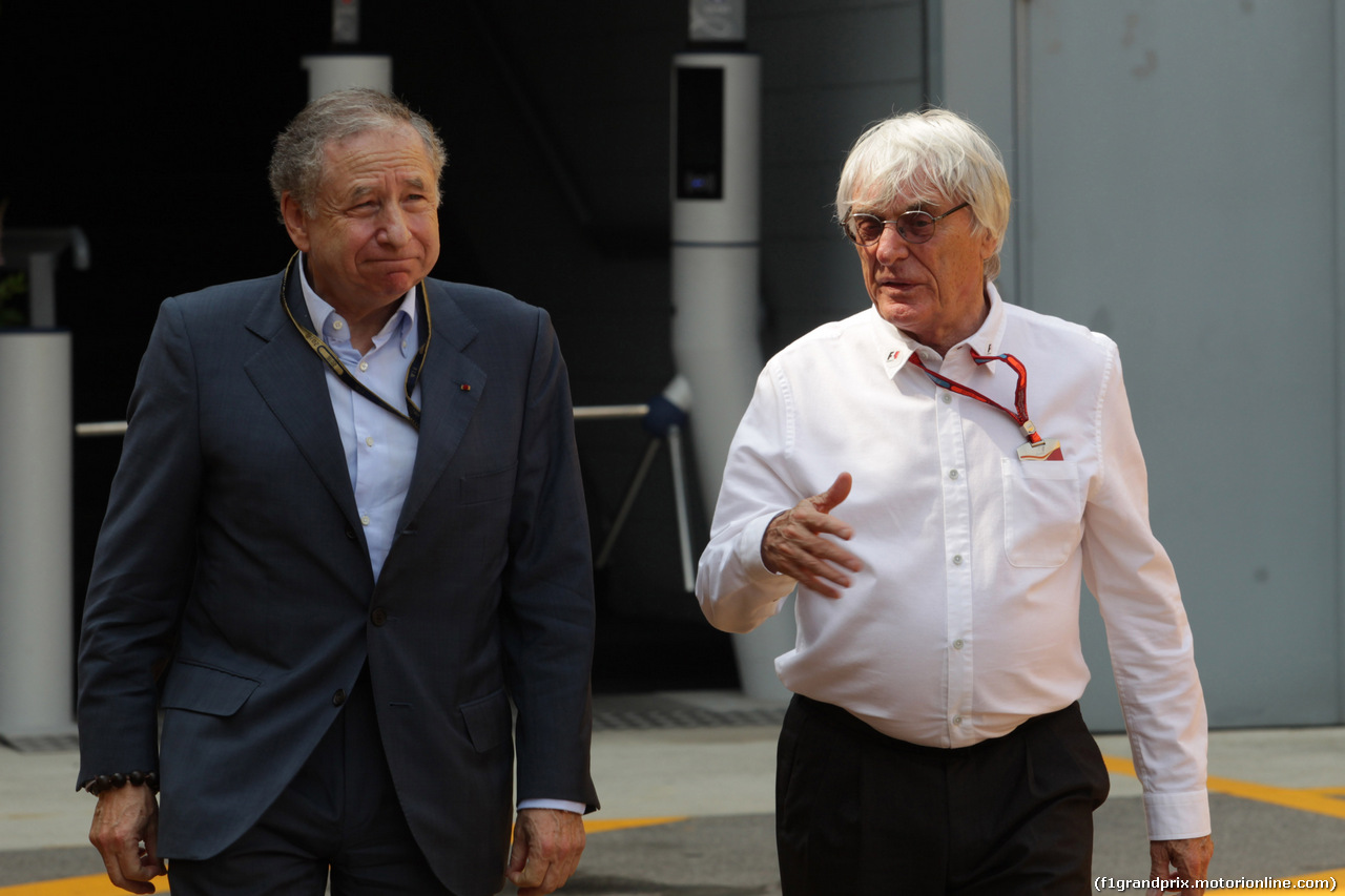 GP ITALIA, 02.09.2016 - Prove Libere 2, Jean Todt (FRA), President FIA e Bernie Ecclestone (GBR), President e CEO of FOM