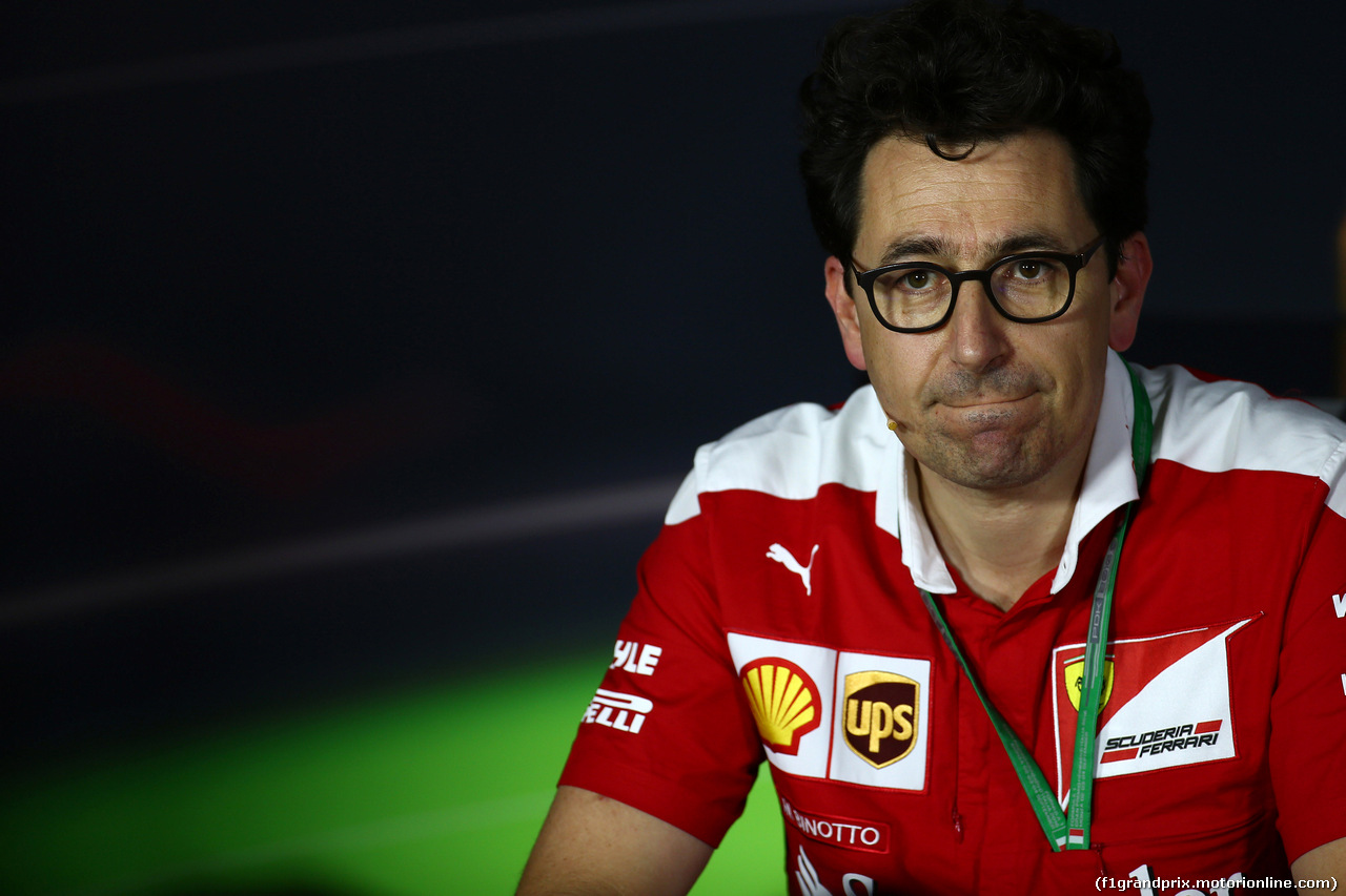 GP ITALIA, 02.09.2016 - Conferenza Stampa, Mattia Binotto (ITA) Chief Technical Officer, Ferrari