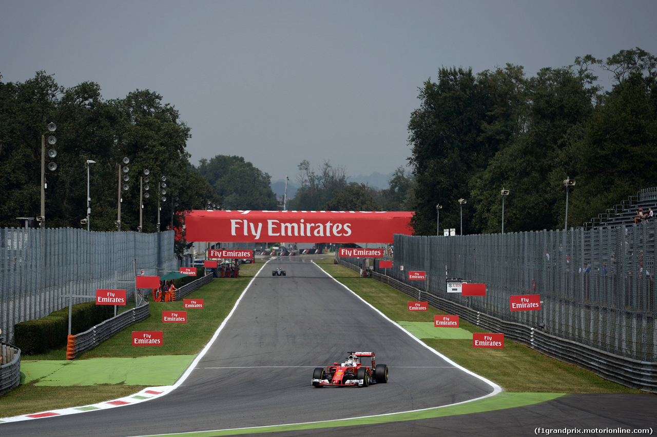 GP ITALIA, 02.09.2016 - Prove Libere 2, Sebastian Vettel (GER) Ferrari SF16-H