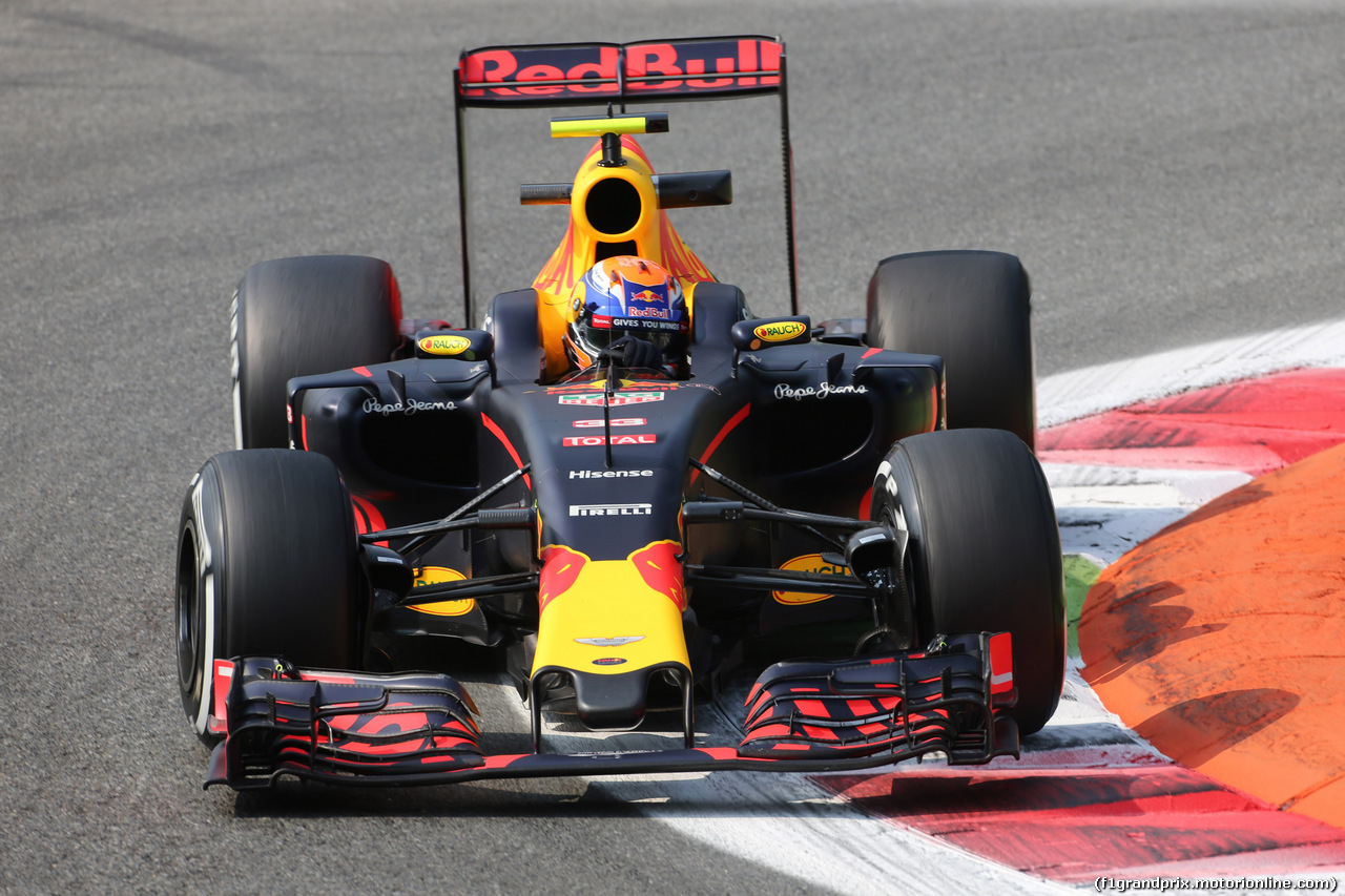 GP ITALIA, 02.09.2016 - Free Practice 1, Max Verstappen (NED) Red Bull Racing RB12