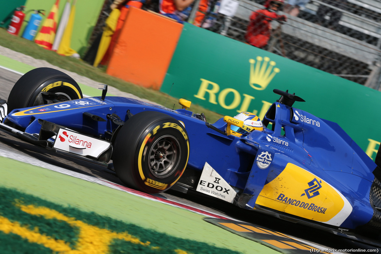 GP ITALIA, 02.09.2016 - Free Practice 1, Marcus Ericsson (SUE) Sauber C34