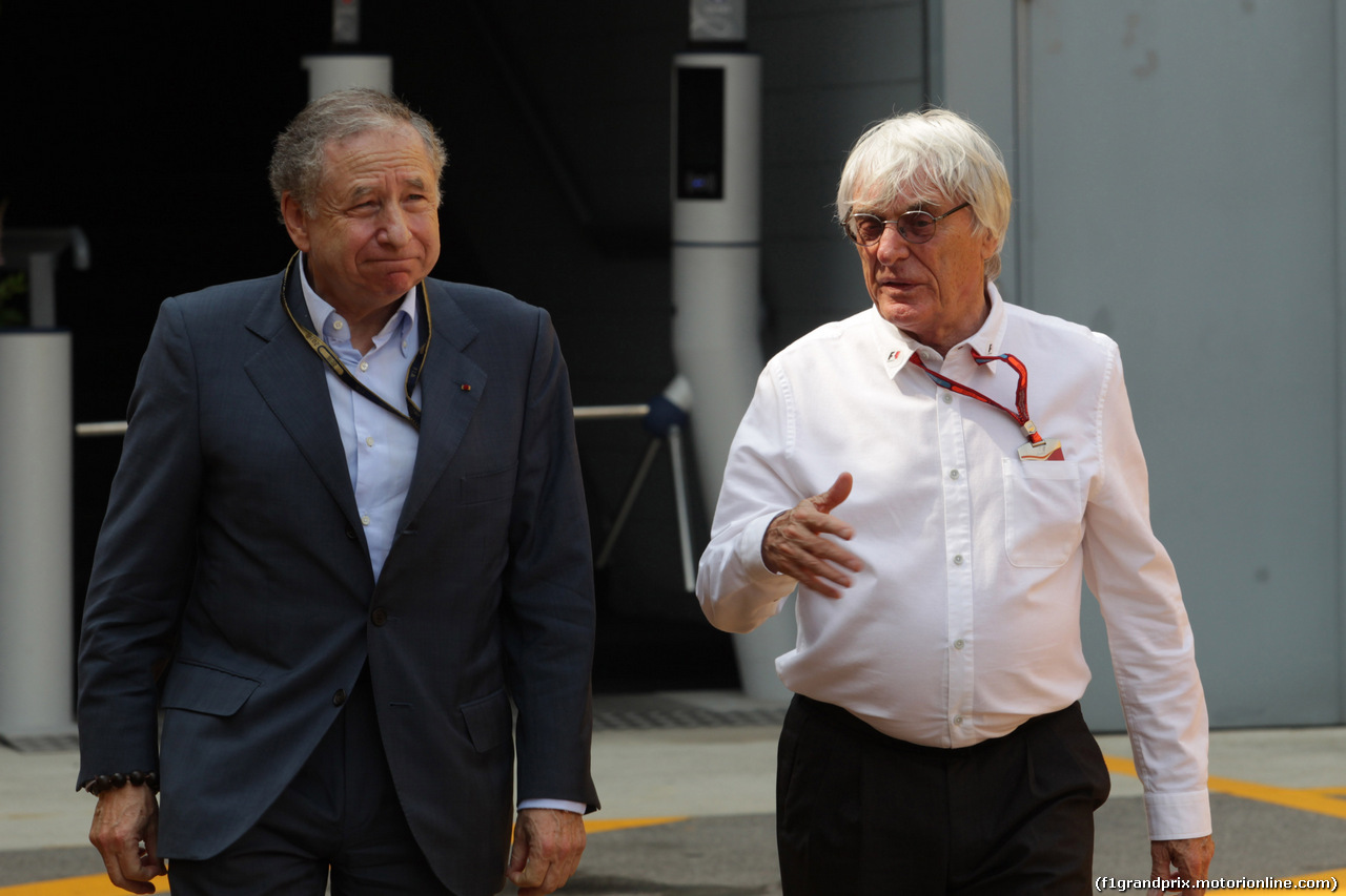 GP ITALIA, 02.09.2016 - Free Practice 2, Jean Todt (FRA), President FIA e Bernie Ecclestone (GBR), President e CEO of FOM