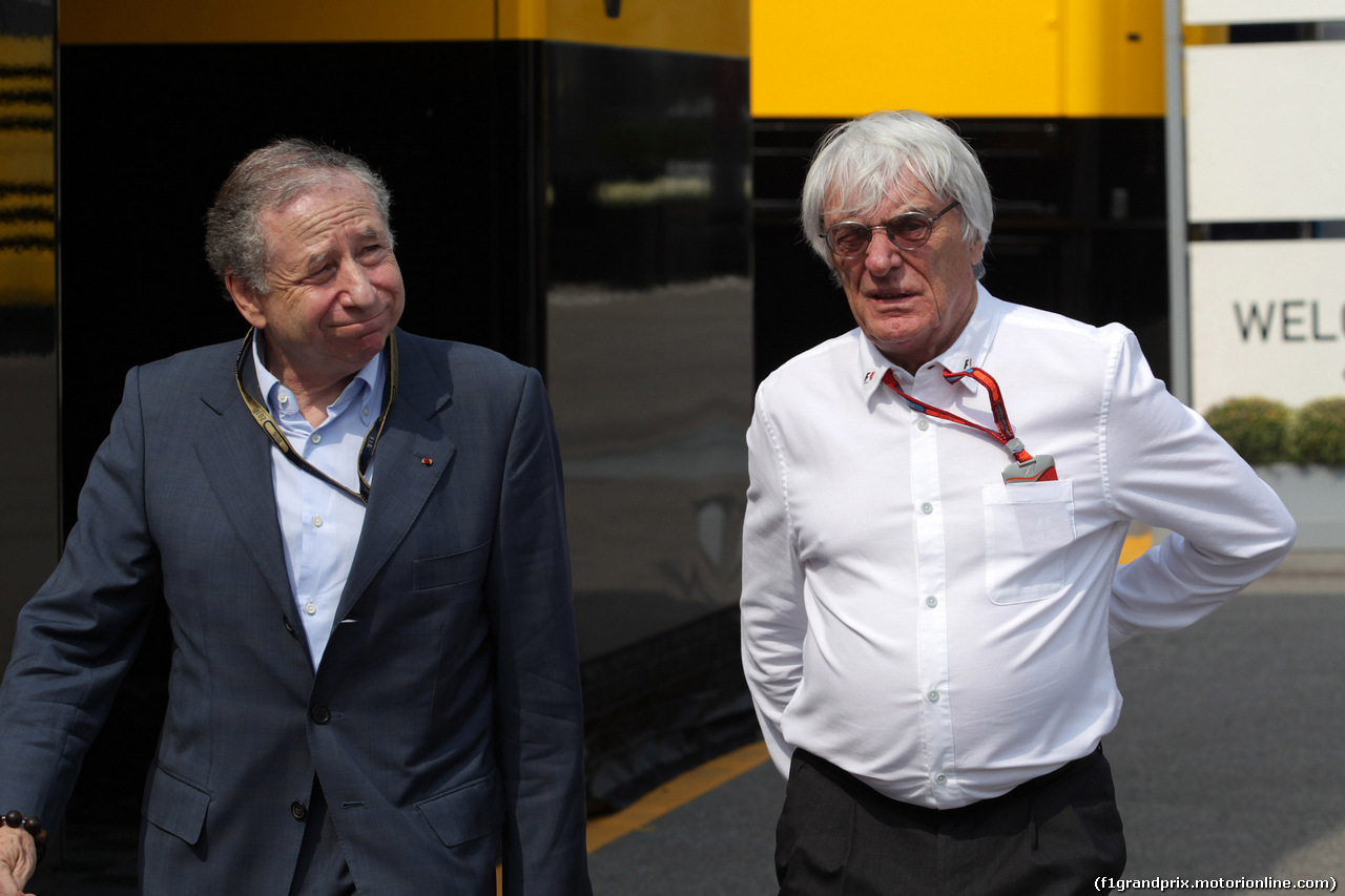 GP ITALIA, 02.09.2016 - Free Practice 2, Jean Todt (FRA), President FIA e Bernie Ecclestone (GBR), President e CEO of FOM