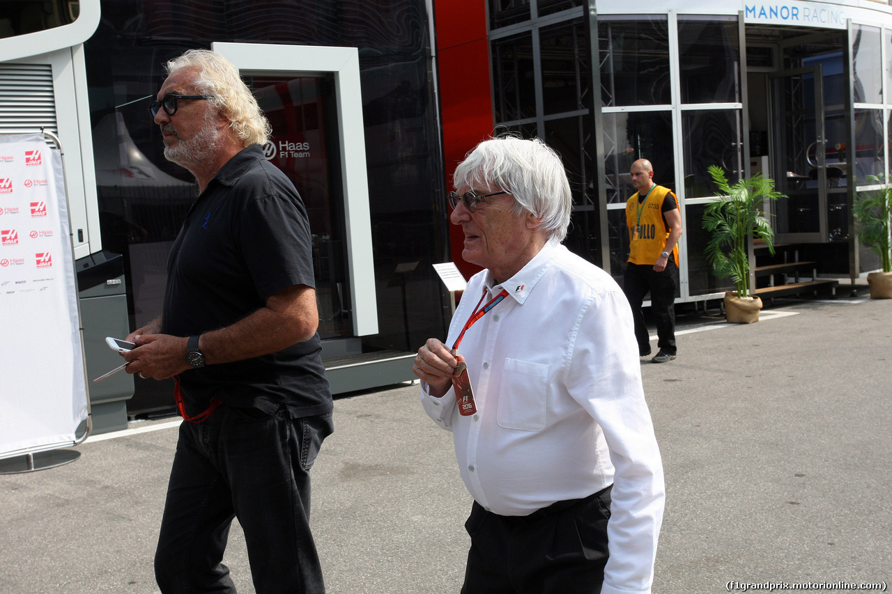 GP ITALIA, 02.09.2016 - Flavio Briatore (ITA) e Bernie Ecclestone (GBR), President e CEO of FOM