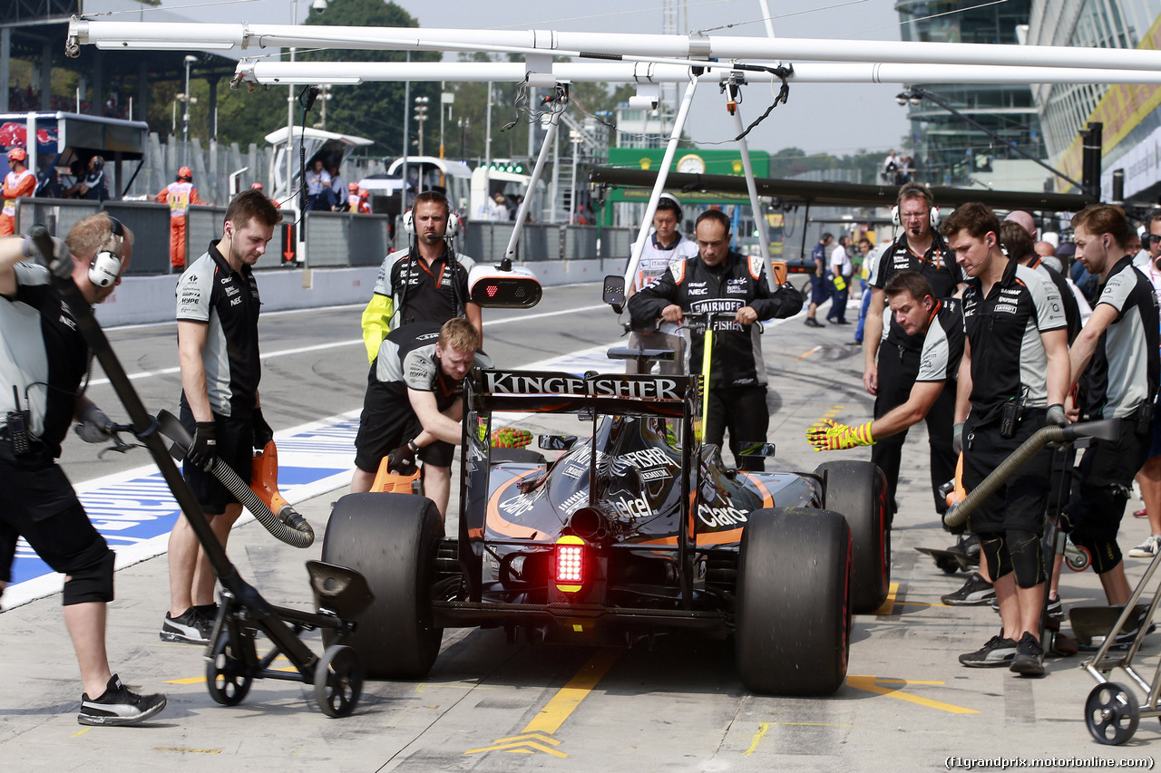 GP ITALIA, 02.09.2016 - Free Practice 2, Nico Hulkenberg (GER) Sahara Force India F1 VJM09