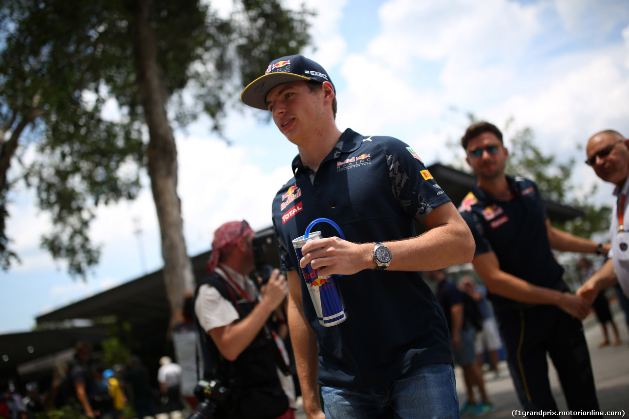 GP MALESIA, 02.10.2016 - Max Verstappen (NED) Red Bull Racing RB12