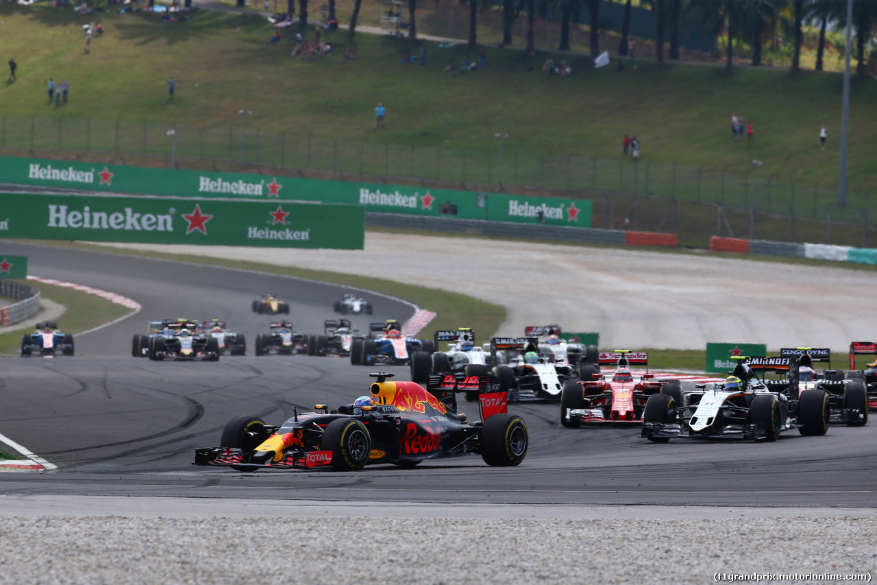GP MALESIA, 02.10.2016 - Gara, Daniel Ricciardo (AUS) Red Bull Racing RB12