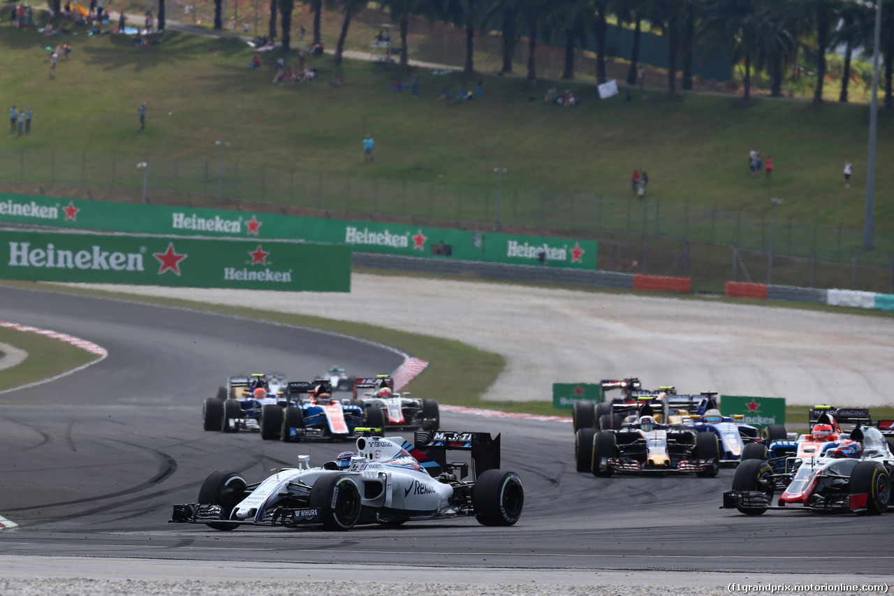GP MALESIA, 02.10.2016 - Gara, Valtteri Bottas (FIN) Williams FW38