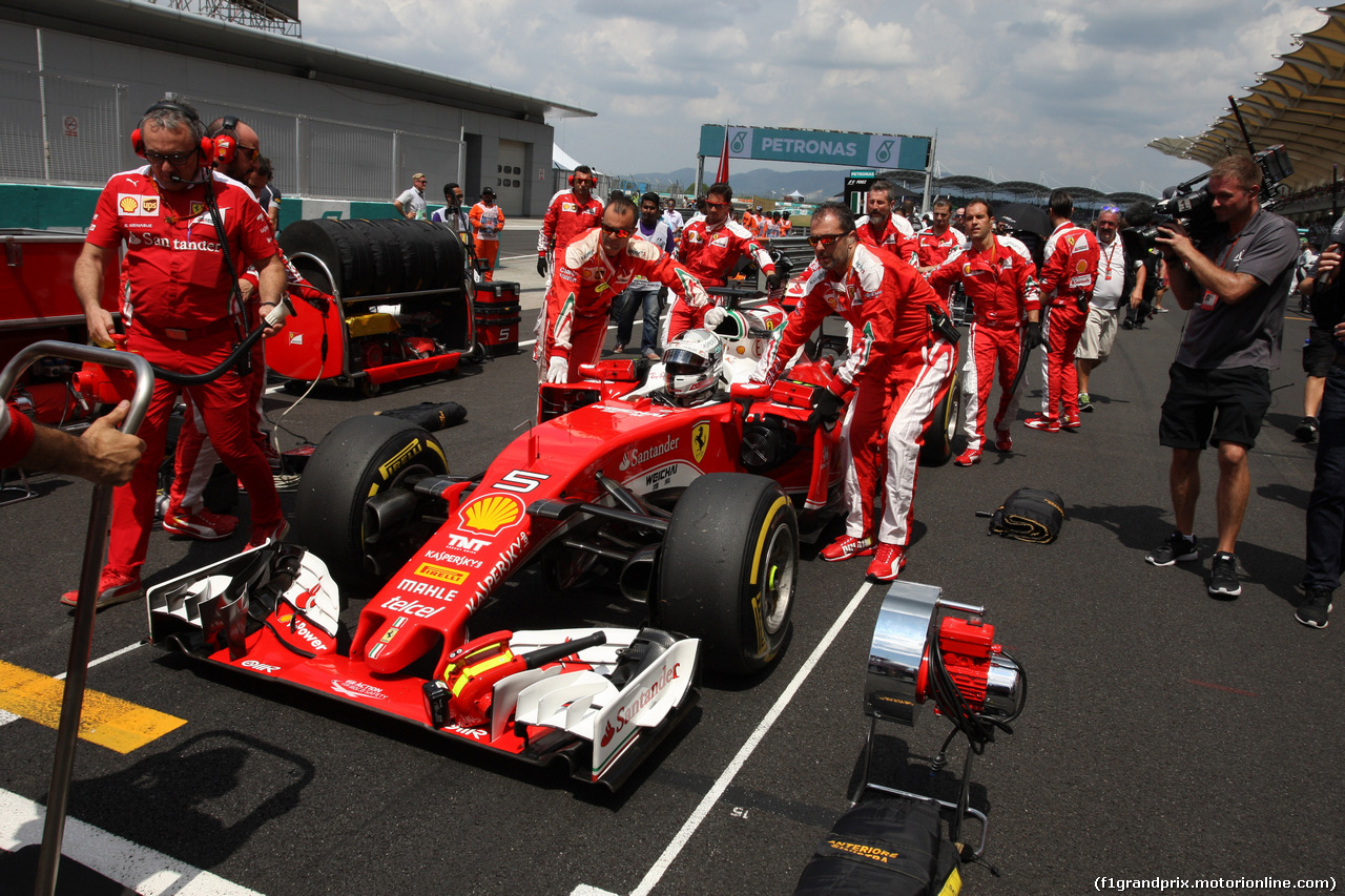 GP MALESIA, 02.10.2016 - Gara, Sebastian Vettel (GER) Ferrari SF16-H