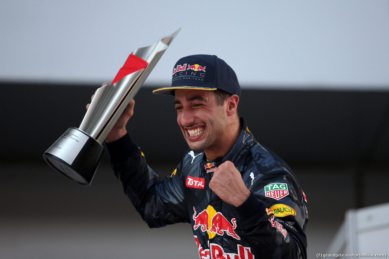 GP MALESIA, 02.10.2016 - Gara, Daniel Ricciardo (AUS) Red Bull Racing RB12 vincitore