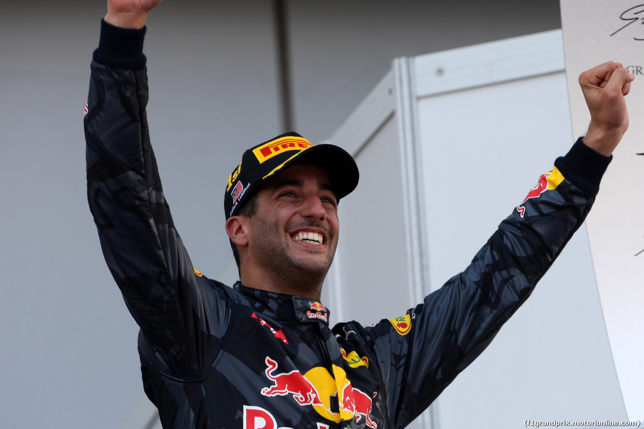 GP MALESIA, 02.10.2016 - Gara, Daniel Ricciardo (AUS) Red Bull Racing RB12 vincitore