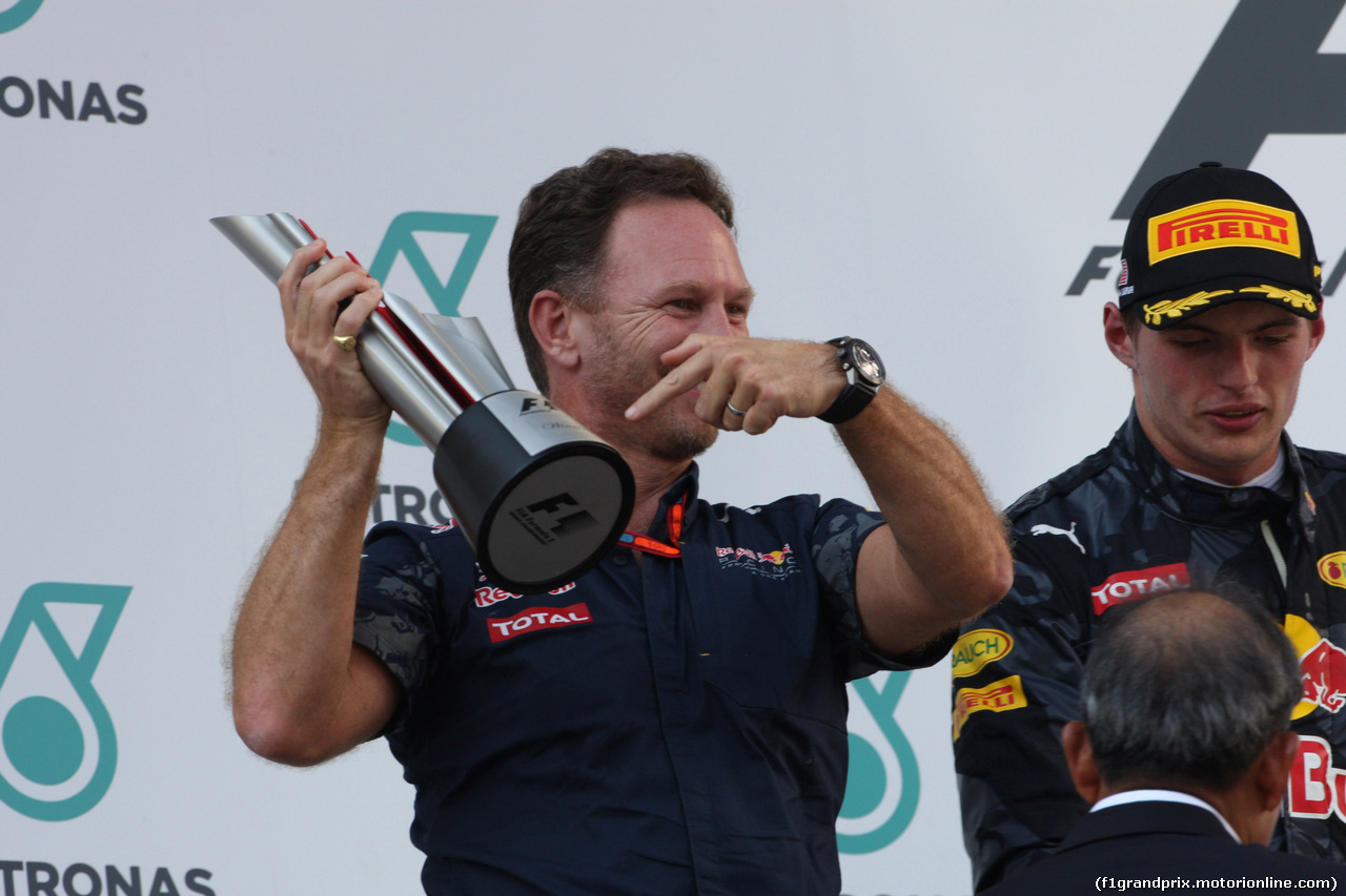 GP MALESIA, 02.10.2016 - Gara, Christian Horner (GBR), Red Bull Racing, Sporting Director