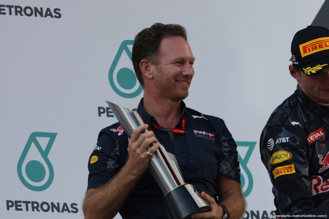 GP MALESIA, 02.10.2016 - Gara, Christian Horner (GBR), Red Bull Racing, Sporting Director