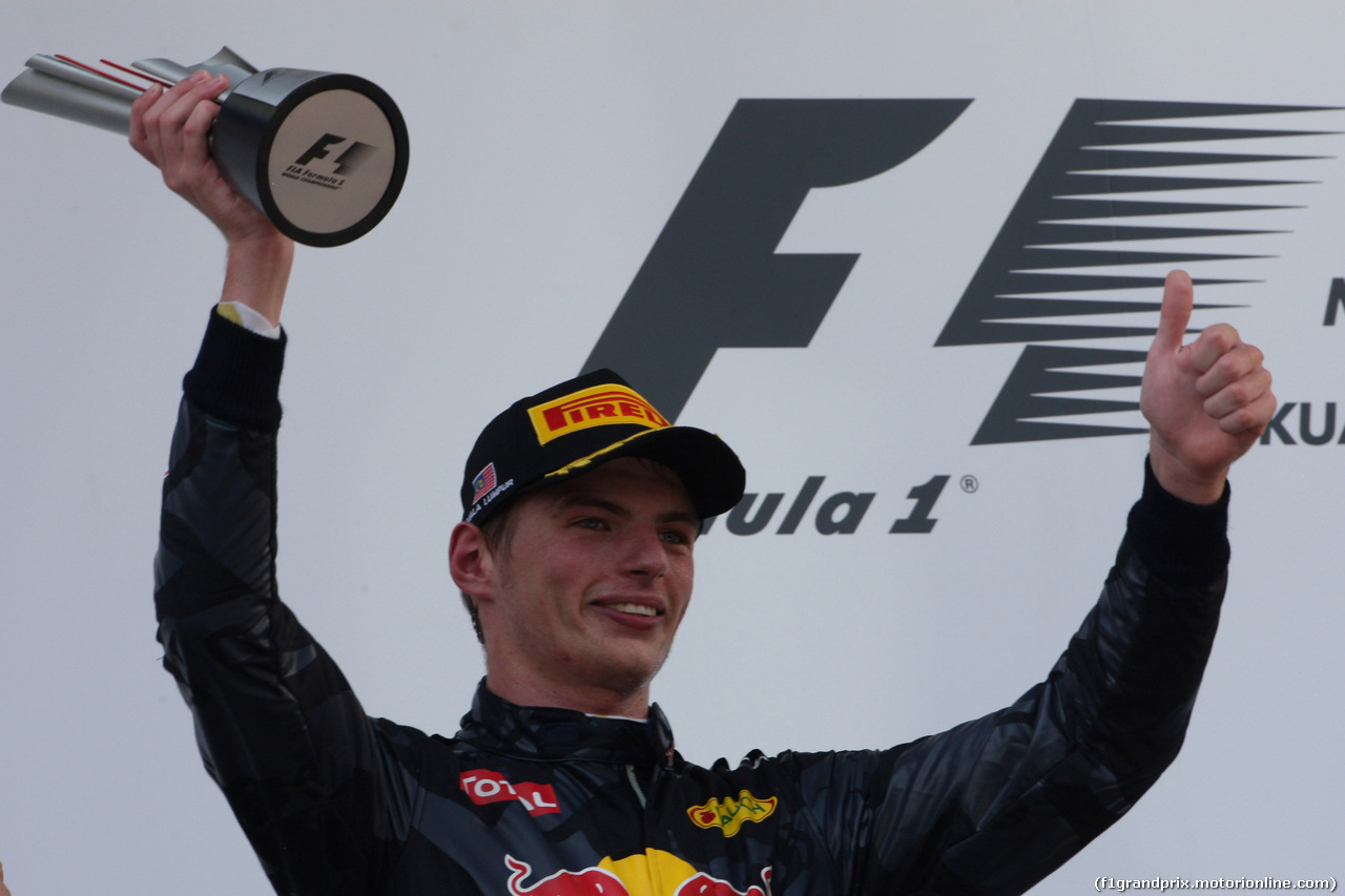 GP MALESIA, 02.10.2016 - Gara, secondo Max Verstappen (NED) Red Bull Racing RB12
