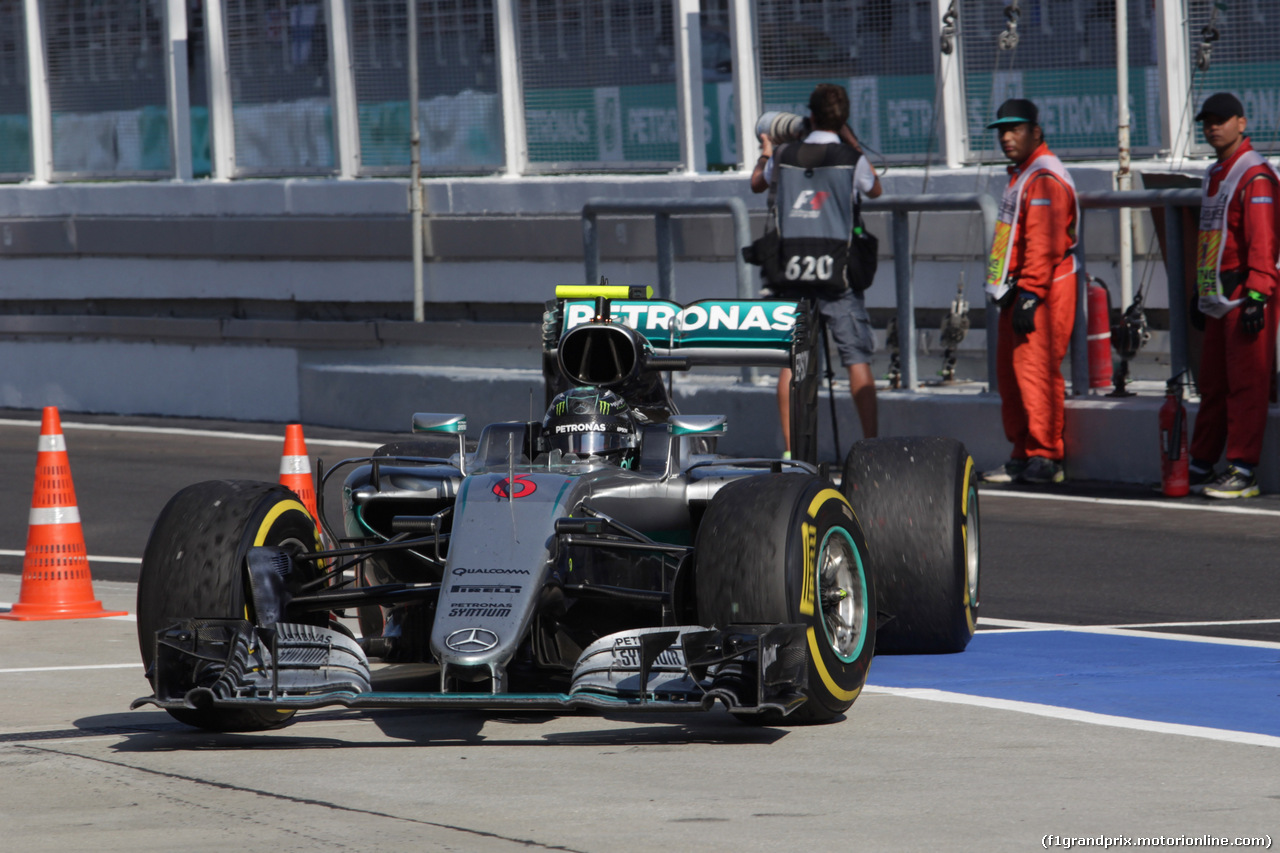 GP MALESIA, 02.10.2016 - Gara, terzo Nico Rosberg (GER) Mercedes AMG F1 W07 Hybrid