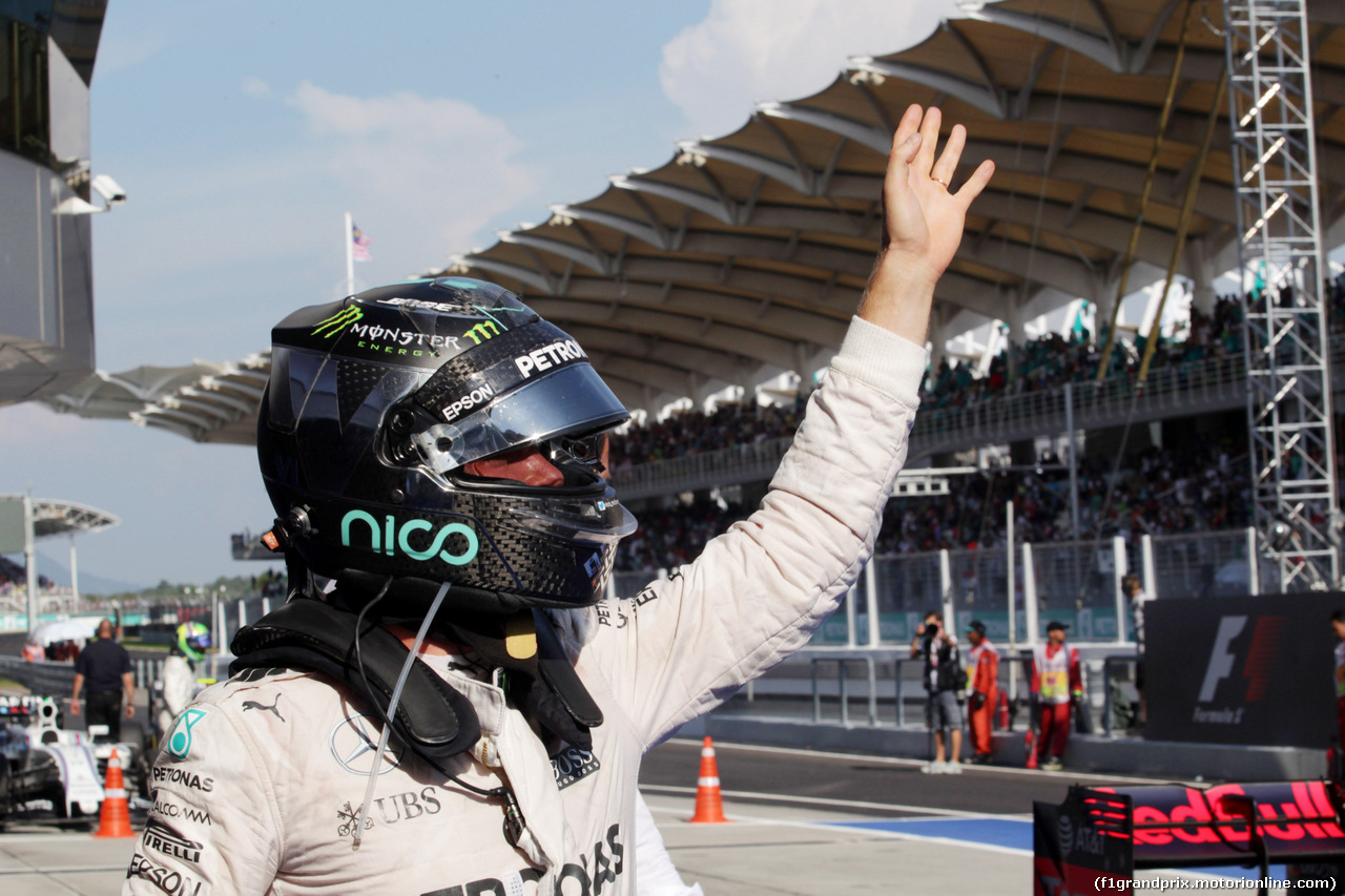 GP MALESIA, 02.10.2016 - Gara, terzo Nico Rosberg (GER) Mercedes AMG F1 W07 Hybrid